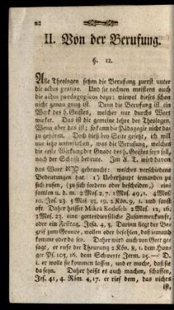 II. Von der Berufung