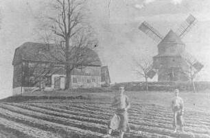 Obercunnersdorf. Bergmühle, Bockmühle und Gehöft, vor 1903, Repro