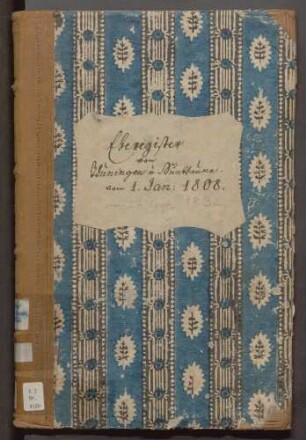 Eheregister I Tuningen/Sunthausen