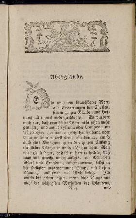 Aberglaube