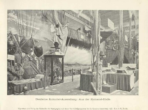 Deutsche Kolonial-Ausstellung. Aus der Kolonial-Halle