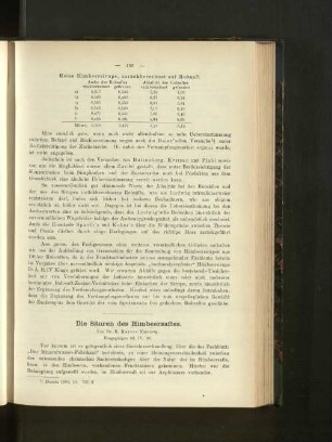 Die Säuren des Himbeersaftes.