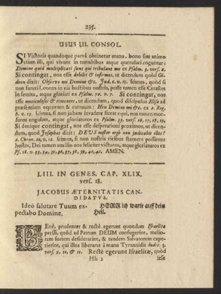 LIII. In Genes. Cap. XLIX. vers. 18. Jacobus Aeternitatis Candidatvs.
