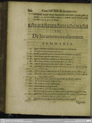 XXI. De Juramento calumniae