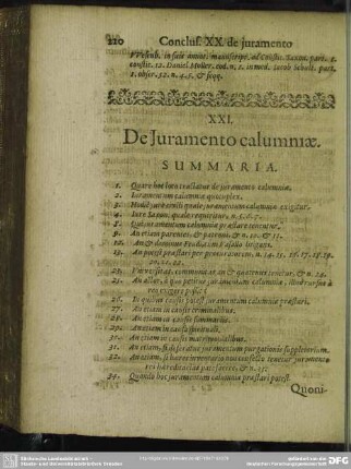 XXI. De Juramento calumniae