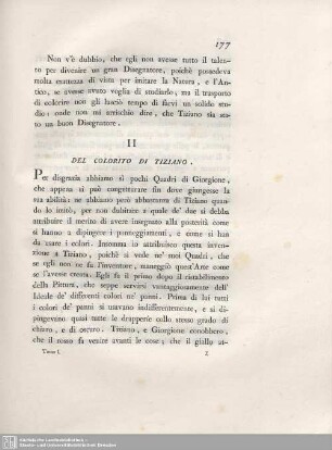 II. Del Colorito Di Tiziano.