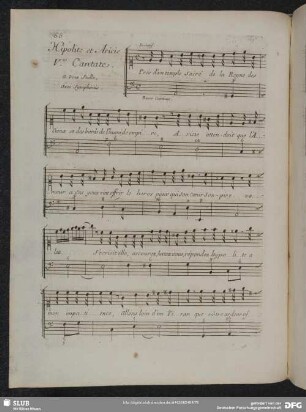 5.e Cantate: Hypolite et Aricie