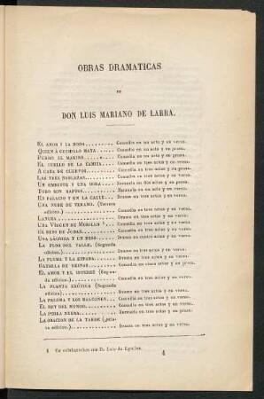 Obras dramáticas de Don Luis Mariano de Larra.
