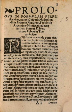 Gasparis Hasgeri Formula vitae christianae