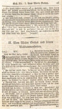 II. Vom Wesen Gottes und seinen Vollkommenheiten.