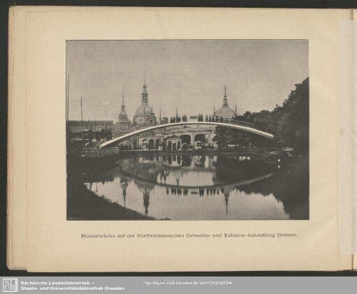 Monierbrücke auf der Nordwestdeutschen Gewerbe- und Industrie-Ausstellung Bremen