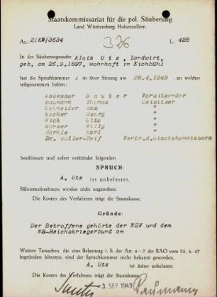 Utz, Alois