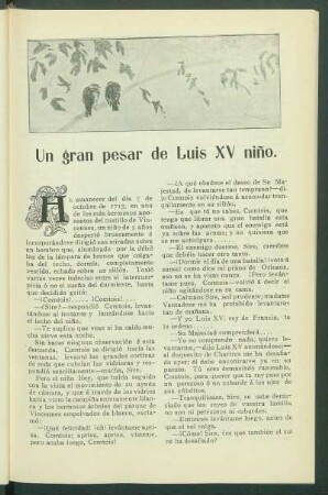 Un gran pesar de Luis XV niño.