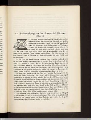 XV. Stellungskampf an der Somme bei Péronne