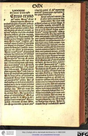 [P]etrus trinomius extitit, vocatus est enim Symon Bariona, Symon interpretatur obediens vel ponens tristitiam, Bariona filius columbe.