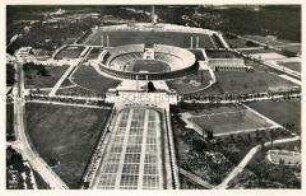 Luftaufnahme des Reichssportfeldes in Berlin