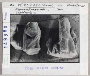 Vézelay, Basilika Sainte Madeleine: Figurenfragmente, Lapidarium