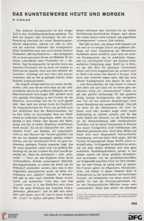 5: Das Kunstgewerbe heute und morgen