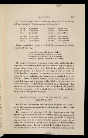 203-213, Section III: Adjectives or Nouns used Adjectivally