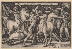 Herkules kämpft mit den Kentauren, aus der Folge: Die Taten des Herkules