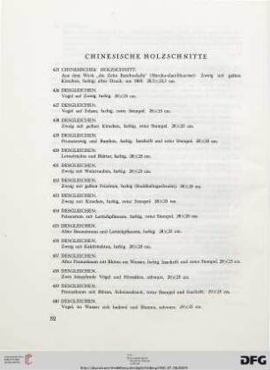 Chinesische Holzschnitte (Nr. 425-474)