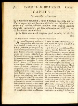 Caput VIII. De noxalibus actionibus