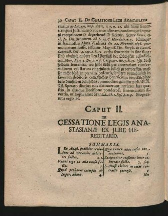 Caput II. De Cessatione Legis Anastasianae Ex Iure Hereditario.