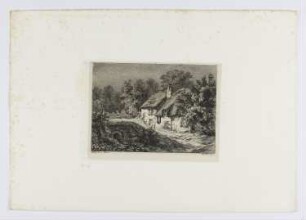Strohgedeckte Hütten von Rimorlière bei Chevreuse, aus: "Sammlung von Radierlandschaften"