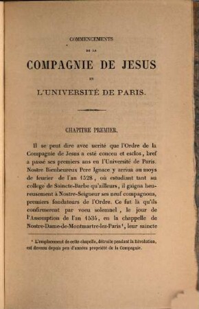 Documents inédits concernant la Compagnie de Jésus, 1. Commencements de la Compagnie de Jésus en l'Université de Paris : document A