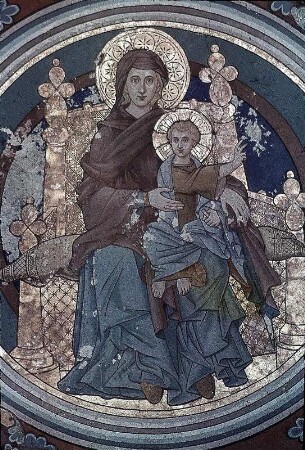 Thronende Madonna und Propheten