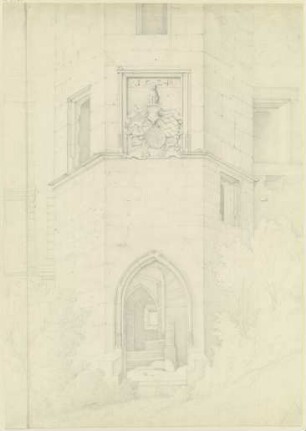 Treppenturm am Ludwigsbau des Heidelberger Schlosses