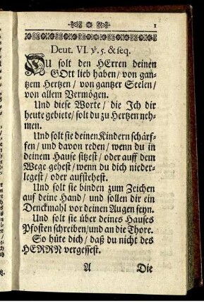 Deut. VI. v.5. & seq.