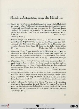 Plastiken, Antiquitäten, einige alte Möbel u.a. (Nr. 459-482)