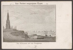 Ansichtskarte "Das Monument auf dem Kreuzberge"