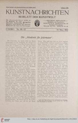 No. 10-12 (15. März 1912)