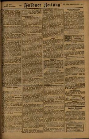 Zweite Ausgabe vom Samstag, den 08. Mai 1920.