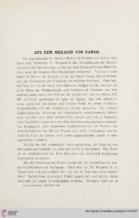 44: Aus dem Heraion von Samos