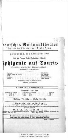 Iphigenie auf Tauris