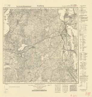 2193 (alte Nr.: 810) Sensburg, Meßtischblatt (4cm - Karte)