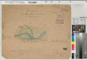 Lippe: Situation der Freischleuse in der Lippe bei Beckinghausen