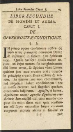 Liber Secundus. De Homine Et Anima.