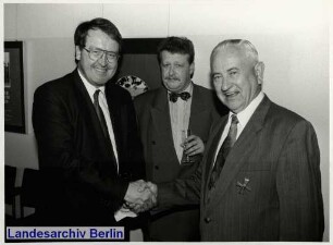 Zucker-Museum; Verabschiedung des Direktors, Prof. Dr. Hubert Olbrich (rechts); Amrumer Straße 32 (Wedding)