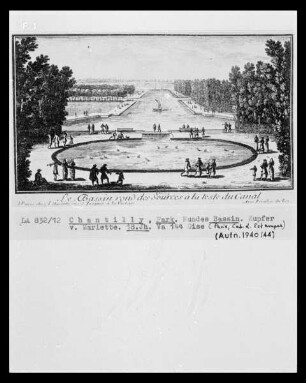 Chantilly, Park, Rundes Bassin