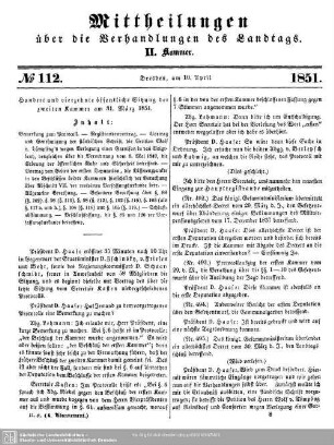 112. Sitzung