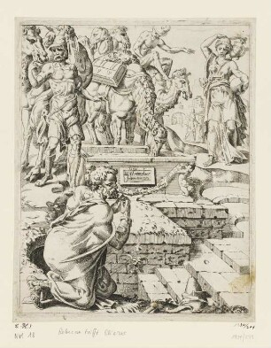 Rebecca trifft Eliezer am Brunnen, Blatt 2 der Folge "Geschichte von Isaacs Suche nach einer Frau"