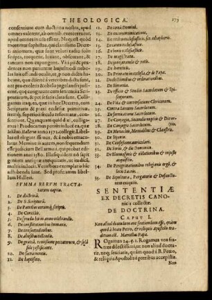 Sententiae Ex Decretis Canonicis collectae. Caput 1. - 35.
