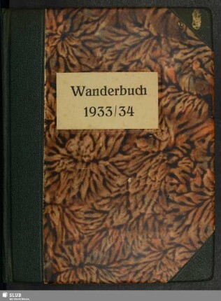 Wanderbuch 1933/34