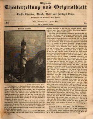 Allgemeine Theaterzeitung : Originalblatt für Kunst, Literatur, Musik, Mode und geselliges Leben. 1835 = Jg. 28