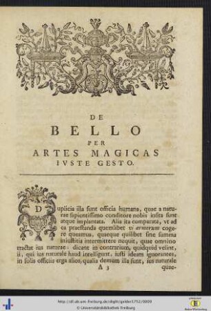 De Bello Per Artes Magicas Iuste Gesto