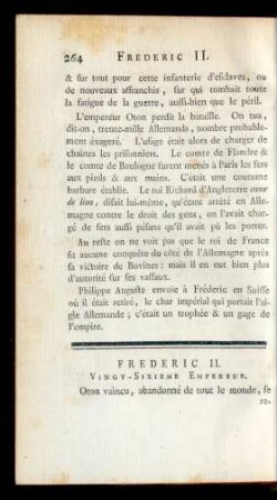 Frederic II. Vingt-Sixieme Empereur.